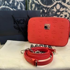 Authentic MCM Klara Monogram Camera bag